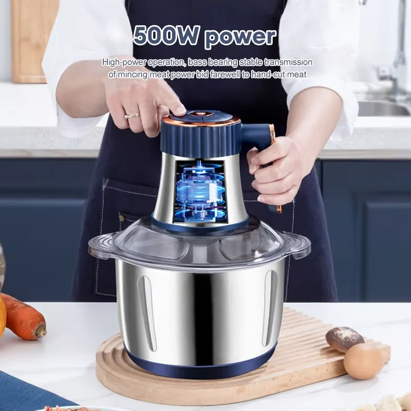 Meat Grinder 5-Speed 1.3-Gallon Capacity Stainless Steel Blades