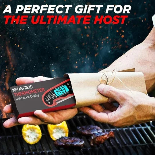 Meat Thermometer Instant-Read Digital Backlit Water-Resistant