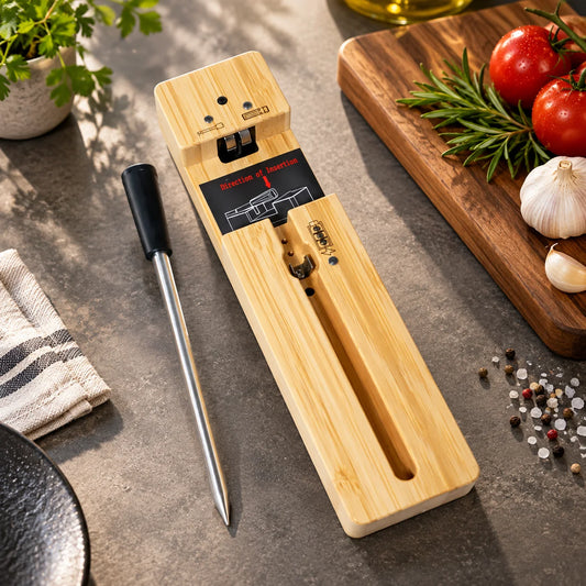 Meat Thermometer Wireless Bluetooth Stainless Steel Probe