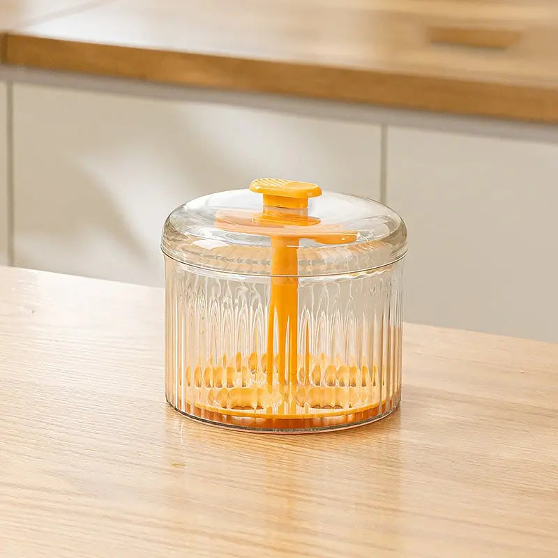 Meatball Press Clear Glass Airtight Lid Forms 8–12 Meatballs