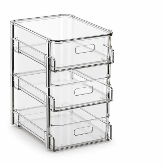 Medicine Organizer Box 3-Drawer Transparent PET