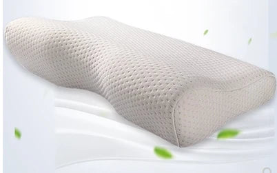 Memory Foam Pillow Contoured Cervical Support Dual-Height Design