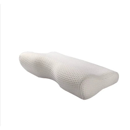 Memory Foam Pillow Contoured Cervical Support Dual-Height Design