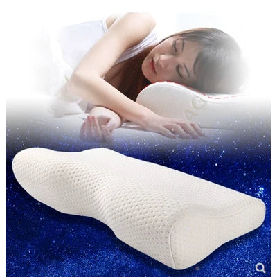 Memory Foam Pillow Contoured Cervical Support Dual-Height Design
