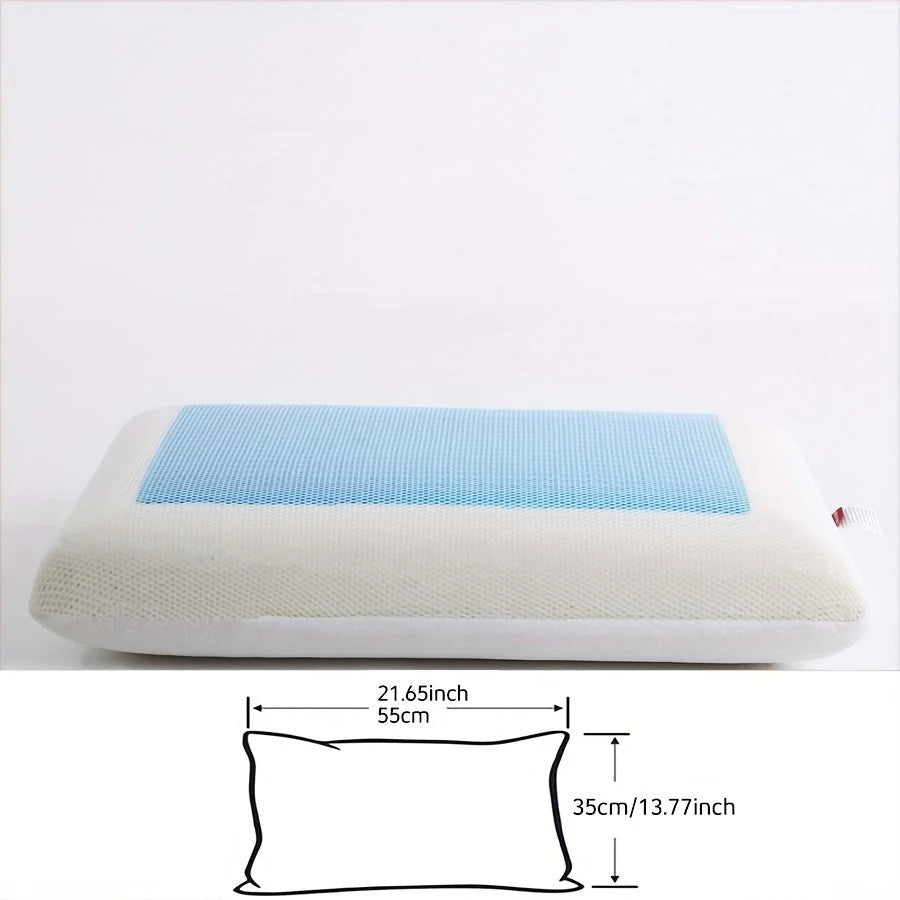 Memory Foam Pillow Cooling Gel Core Breathable Mesh Cover