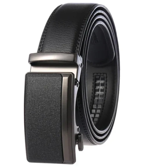 Men’s Belt Cowhide Leather Automatic Buckle