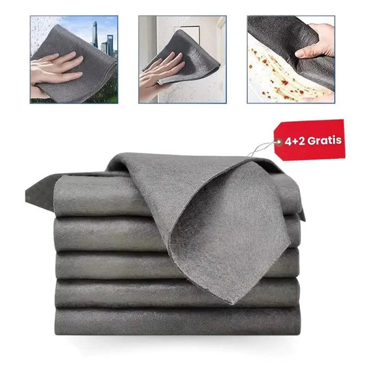 Microfiber Cleaning Cloths Lint-Free & Scratch-Free 6-Pack
