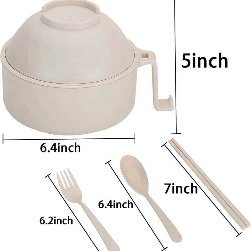 Microwave Bowl Set Locking Steam Lid Cool-Touch Handle
