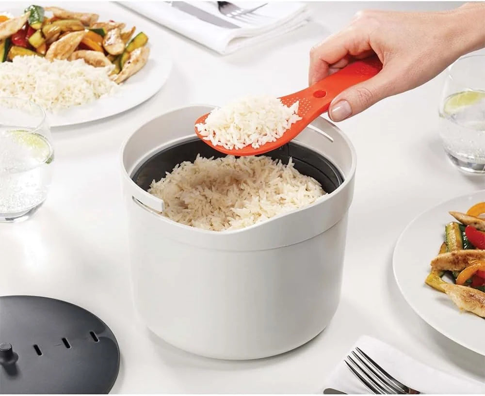 Microwave Rice Cooker Locking Paddle Dishwasher Safe 2L