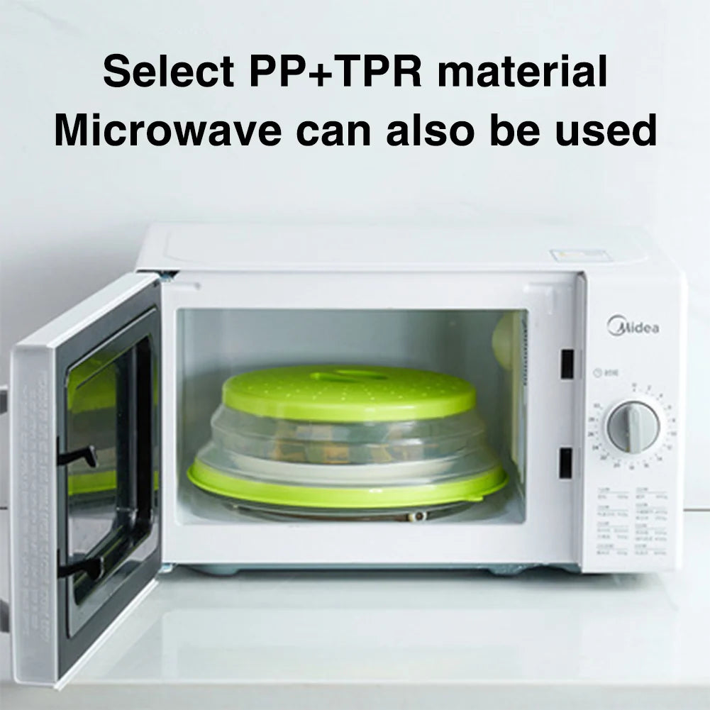 Microwave Splatter Cover Folding Heat-Resistant Silicone With Steam Vents