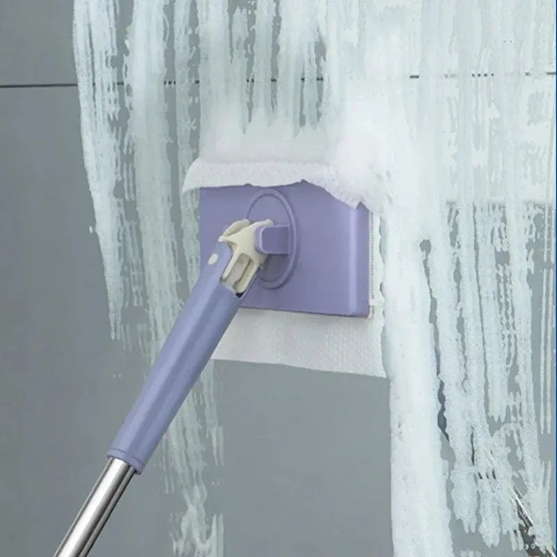 Mini Mop 360° Rotating Head Push-Button Stainless Steel Handle