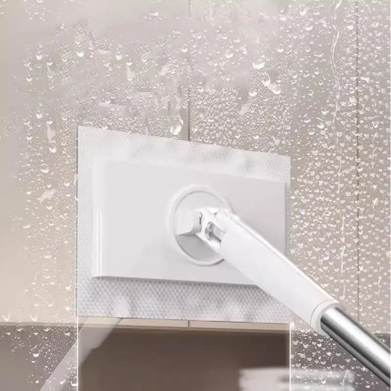 Mini Mop 360° Rotating Head Push-Button Stainless Steel Handle