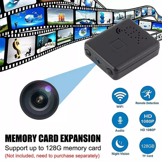 Mini Security Camera 1080P WiFi Night Vision Motion Detection