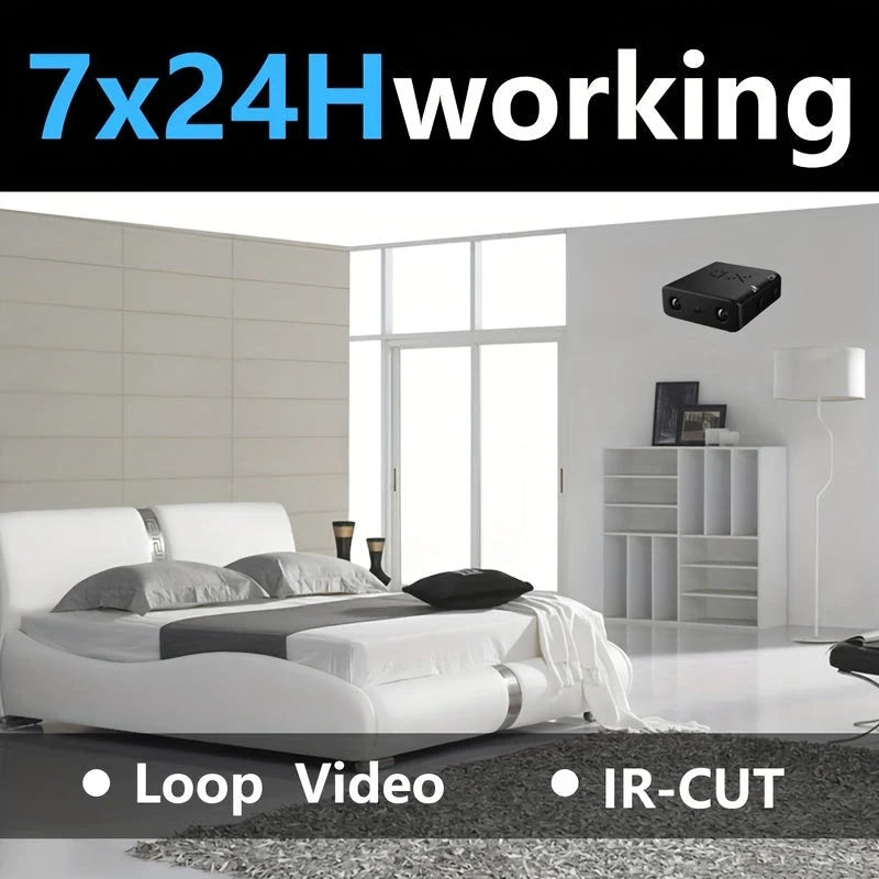 Mini Security Camera Full HD Night Vision Motion Alerts