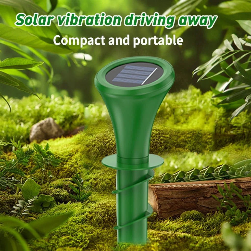 Mole Repellent Solar-Powered Vibrations IP65 Waterproof