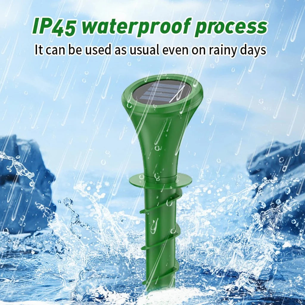 Mole Repellent Solar-Powered Vibrations IP65 Waterproof