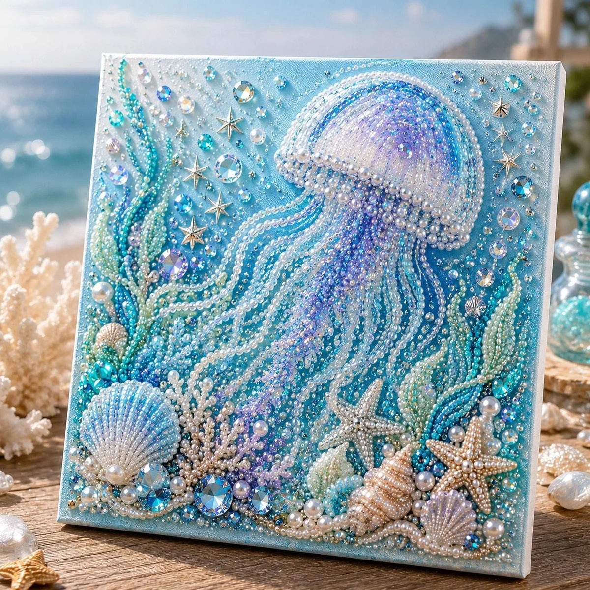 Mosaic Art Kit 3D Pearl Ocean Design