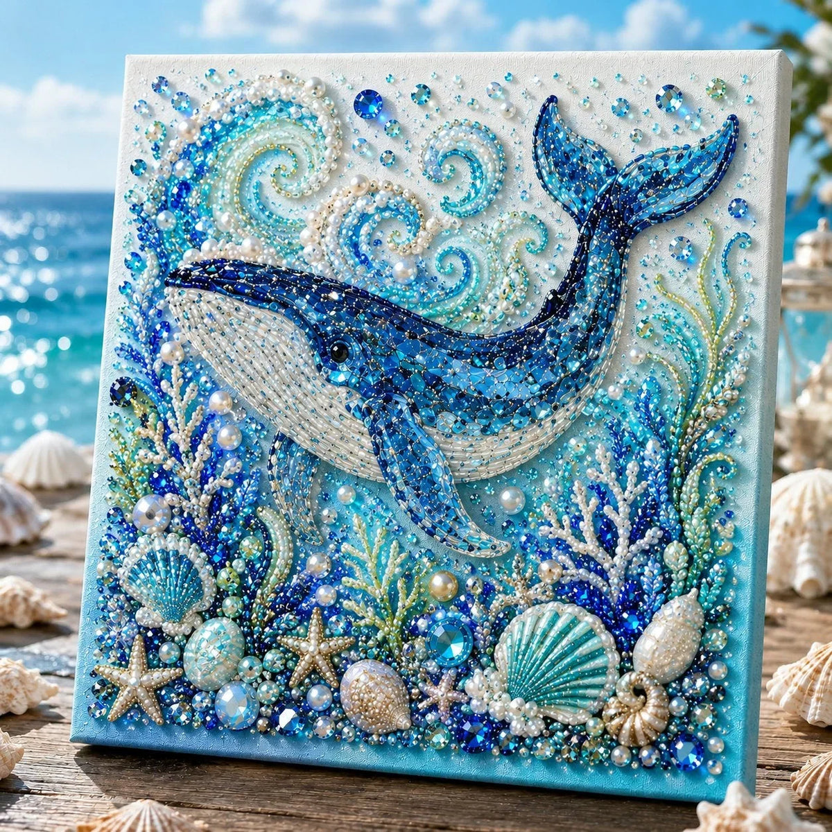 Mosaic Art Kit 3D Pearl Ocean Design
