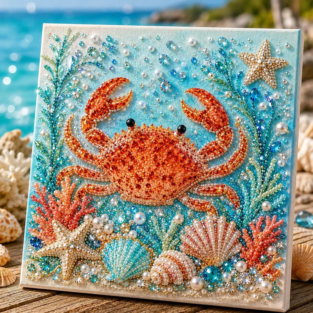 Mosaic Art Kit 3D Pearl Ocean Design