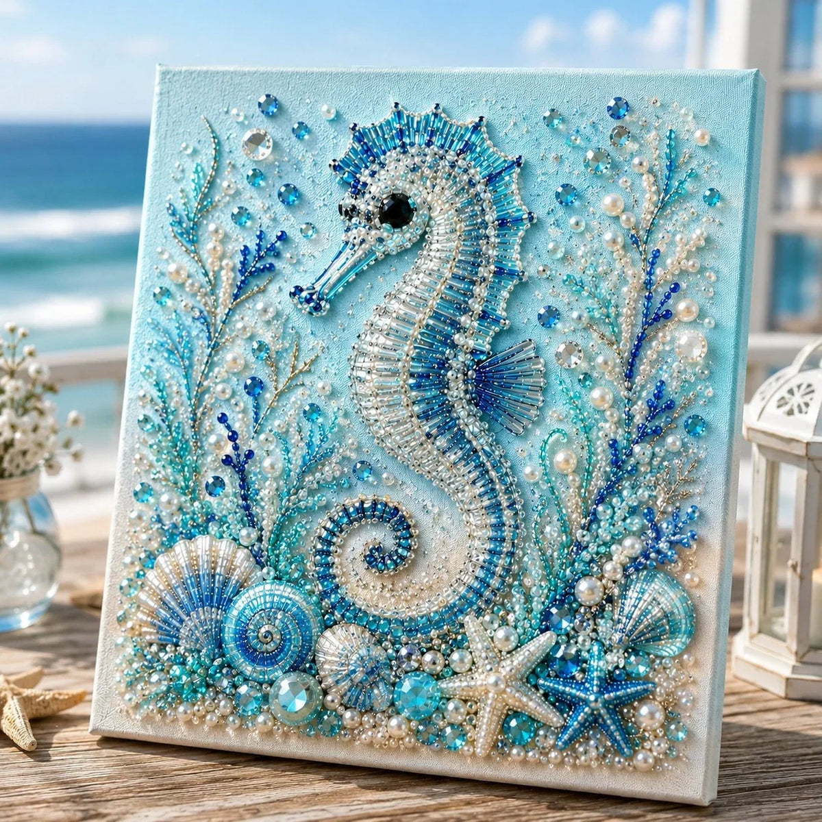 Mosaic Art Kit 3D Pearl Ocean Design