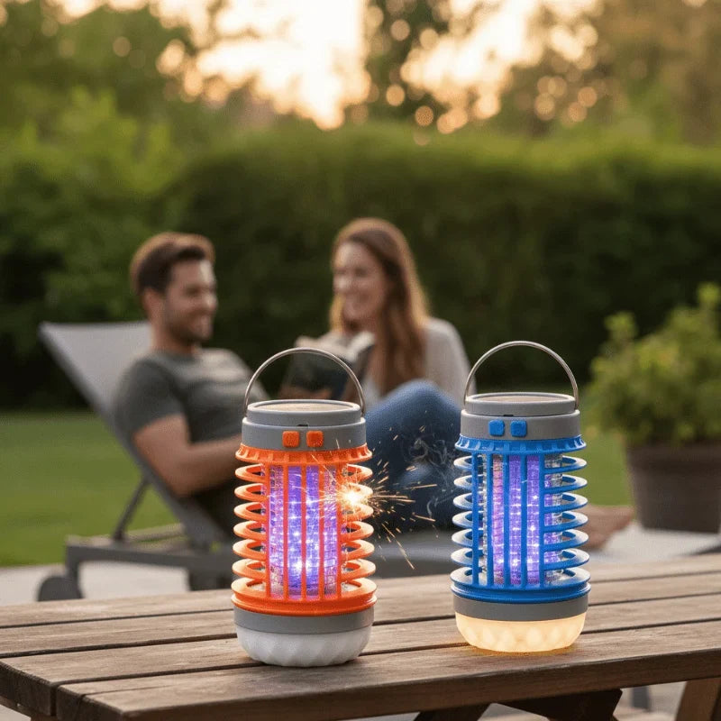 Mosquito Zapper Lantern Solar & USB Rechargeable Waterproof⏎