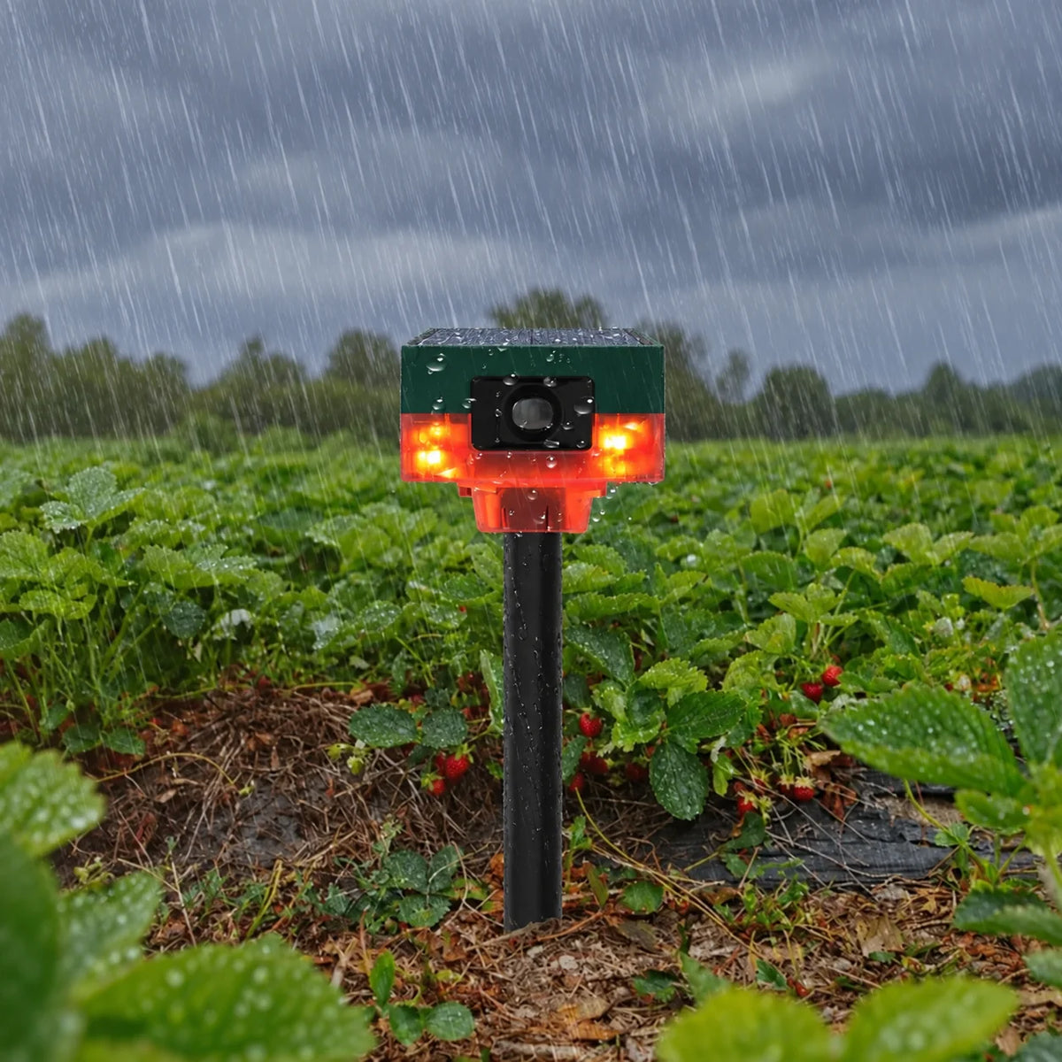 Motion Sensor Wildlife Repeller Solar 360 Degree Coverage