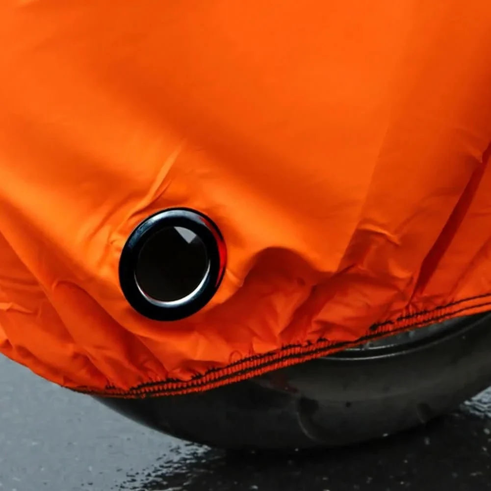 Motorcycle Cover Waterproof UV-Resistant With Reflective Strips & Lock Hole