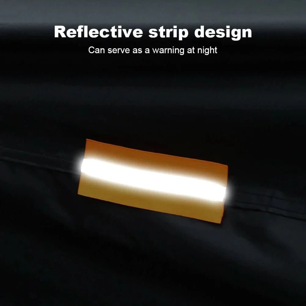 Motorcycle Cover Waterproof UV-Resistant With Reflective Strips & Lock Hole