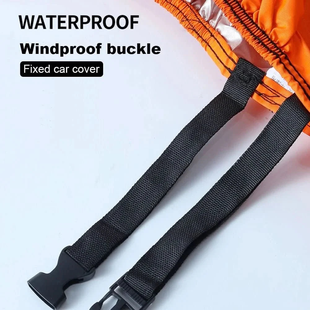 Motorcycle Cover Waterproof UV-Resistant With Reflective Strips & Lock Hole