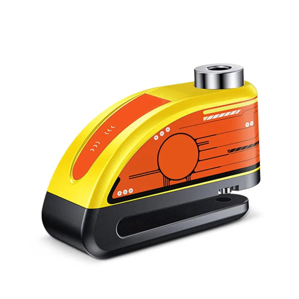 Motorcycle Disc Brake Lock Motion-Activated 120 dB Alarm IP67 Water-Resistant