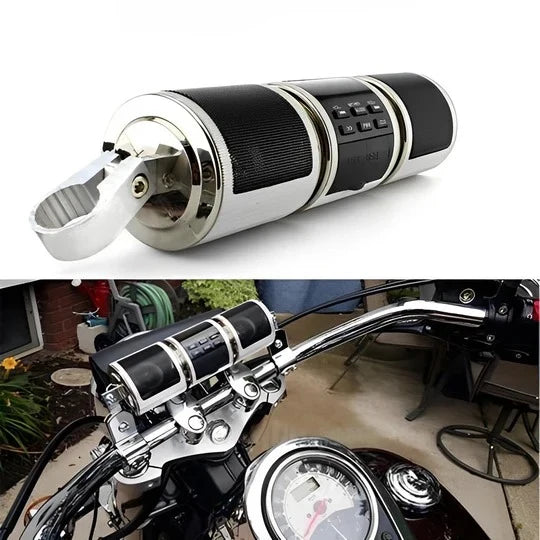 Motorcycle Speaker System Handlebar-Mounted Bluetooth Wired & Wireless Audio