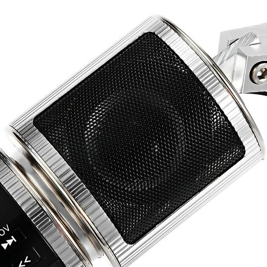Motorcycle Speaker System Handlebar-Mounted Bluetooth Wired & Wireless Audio