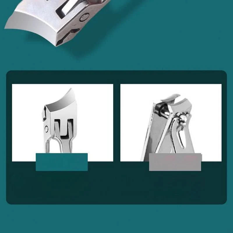Nail Clipper Extra-Wide Opening Anti-Splash Guard Stainless Steel