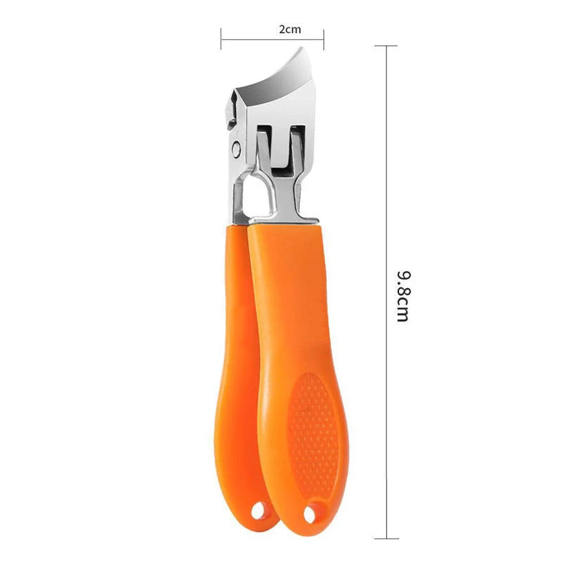 Nail Clippers Extra-Wide Opening Stainless Steel Blades Integrated Catcher