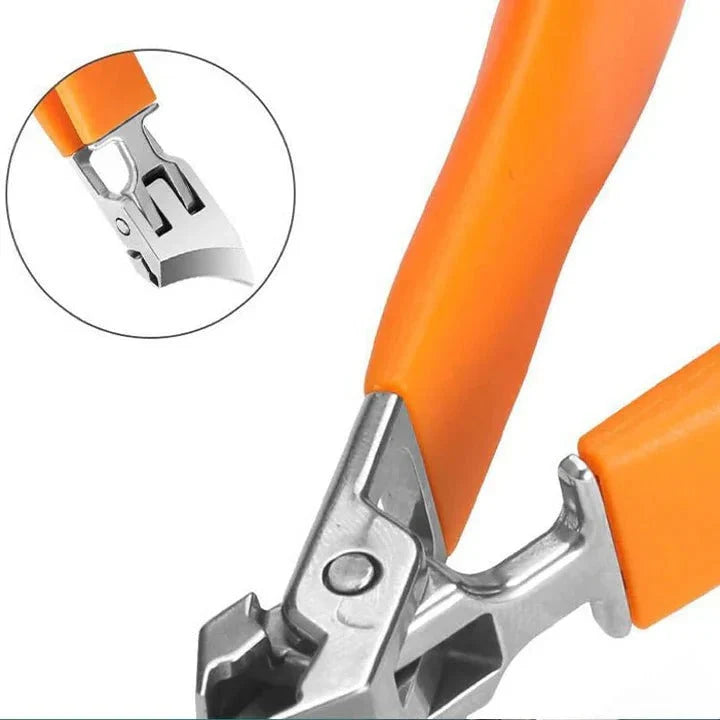 Nail Clippers Wide Jaw Stainless Steel Blades Non-Slip Grip
