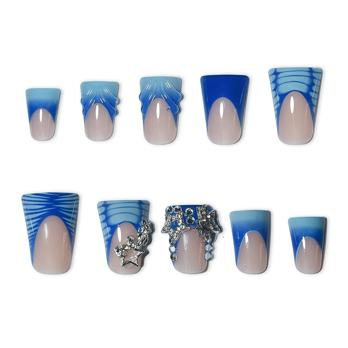 Nail Extensions 3D Embellished Ready to Apply
