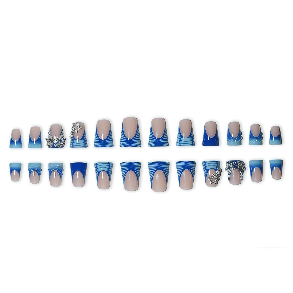 Nail Extensions 3D Embellished Ready to Apply