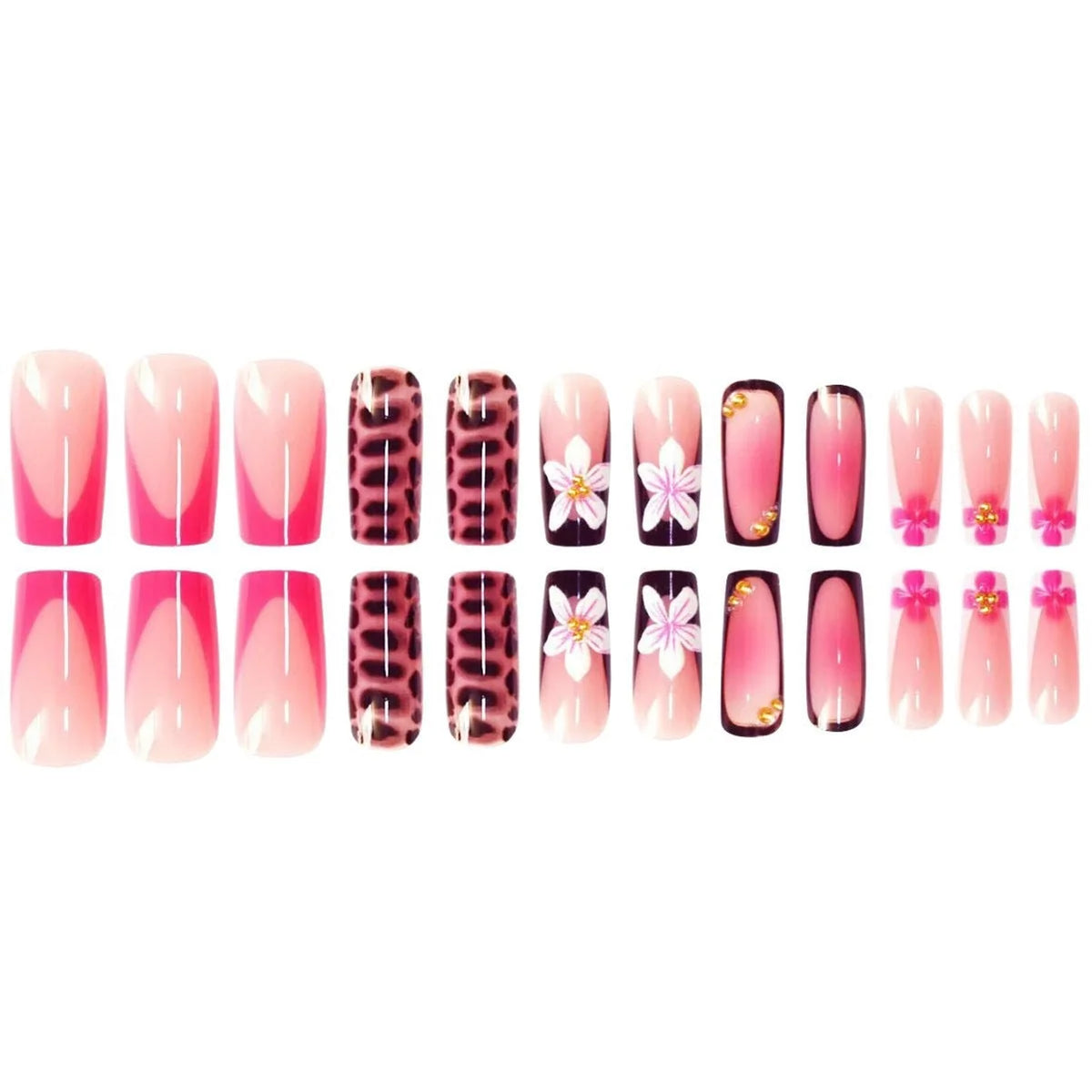 Nail Extensions 3D Floral Embellishments