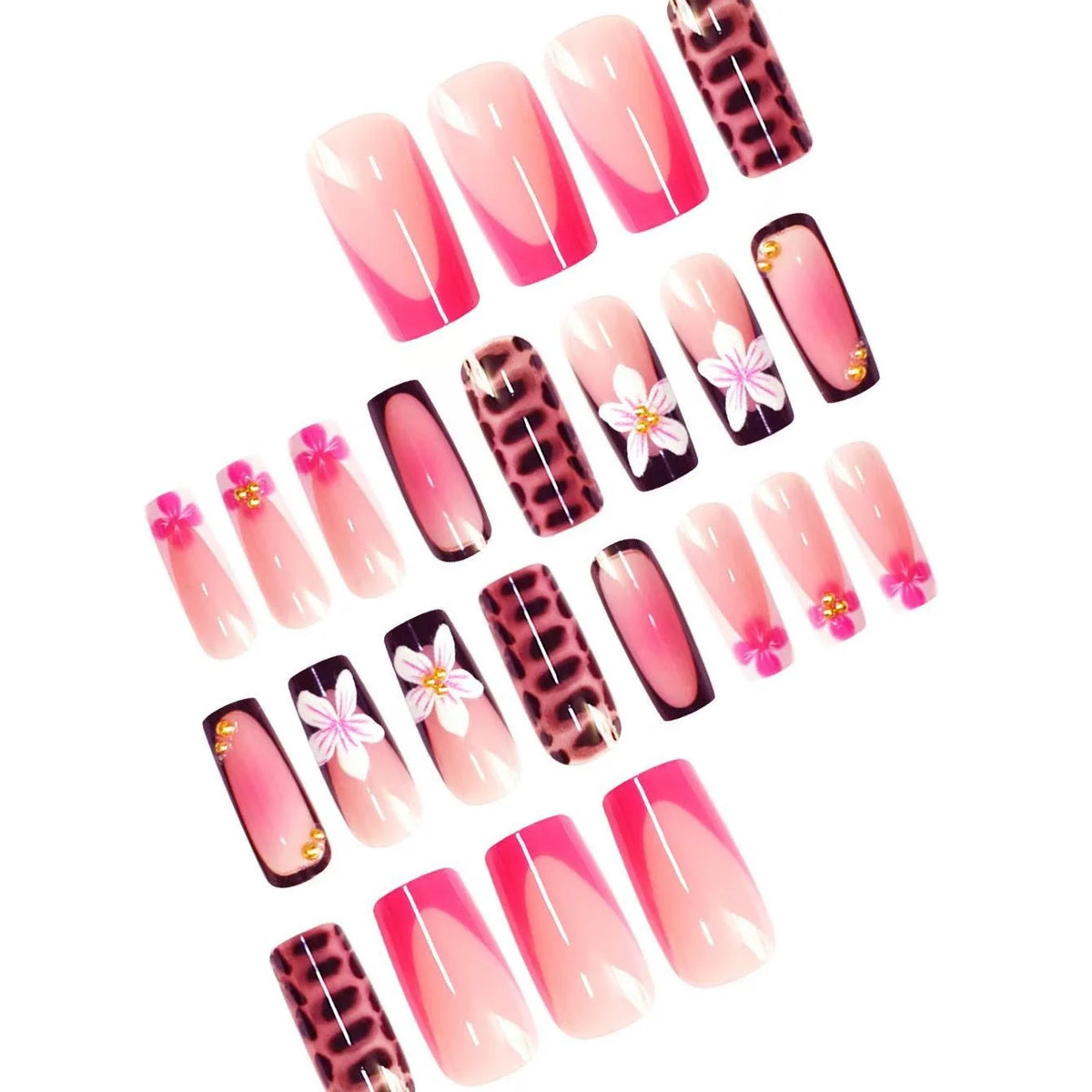 Nail Extensions 3D Floral Embellishments