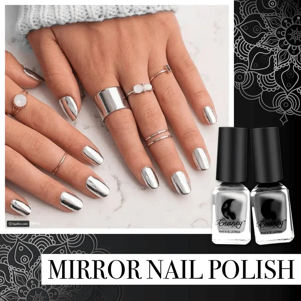 Nail Polish Mirror Chrome Finish Quick-Drying Formula