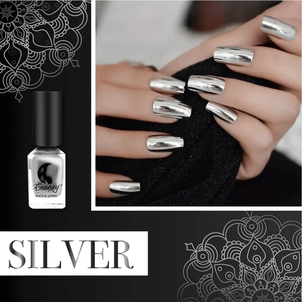 Nail Polish Mirror Chrome Finish Quick-Drying Formula