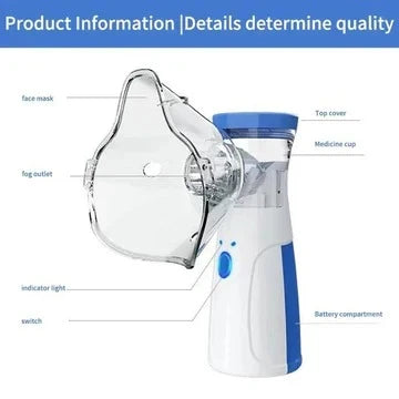 Nebulizer Portable Mesh Fine Mist USB-Rechargeable