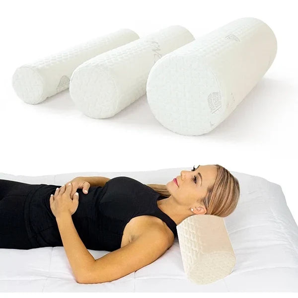 Neck Pillow Memory Foam Ergonomic Cotton Cover Three Sizes