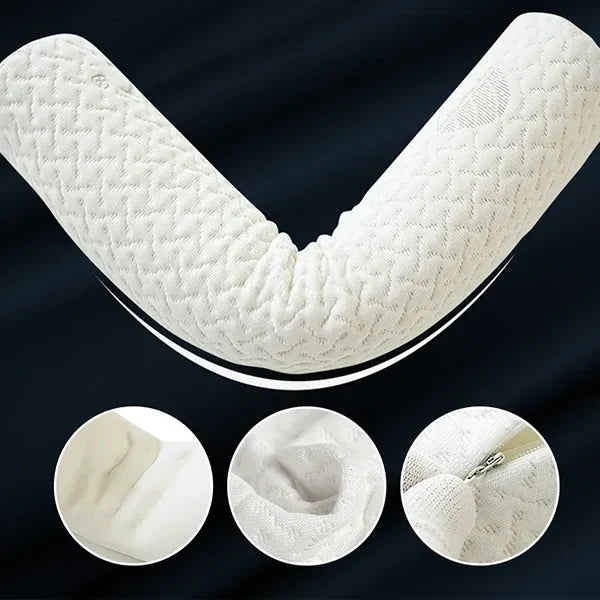 Neck Pillow Memory Foam Ergonomic Cotton Cover Three Sizes