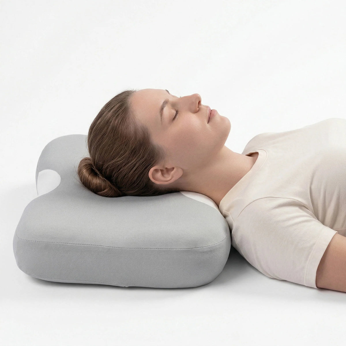 Neck Support Pillow Contoured Memory Foam Cooling Cover