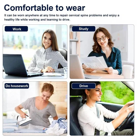Neck Traction Stretcher Adjustable Height 3 Heat Levels