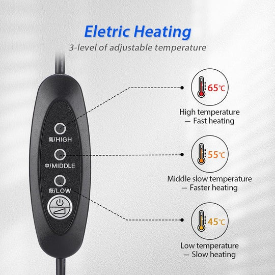 Neck Traction Stretcher Adjustable Height 3 Heat Levels