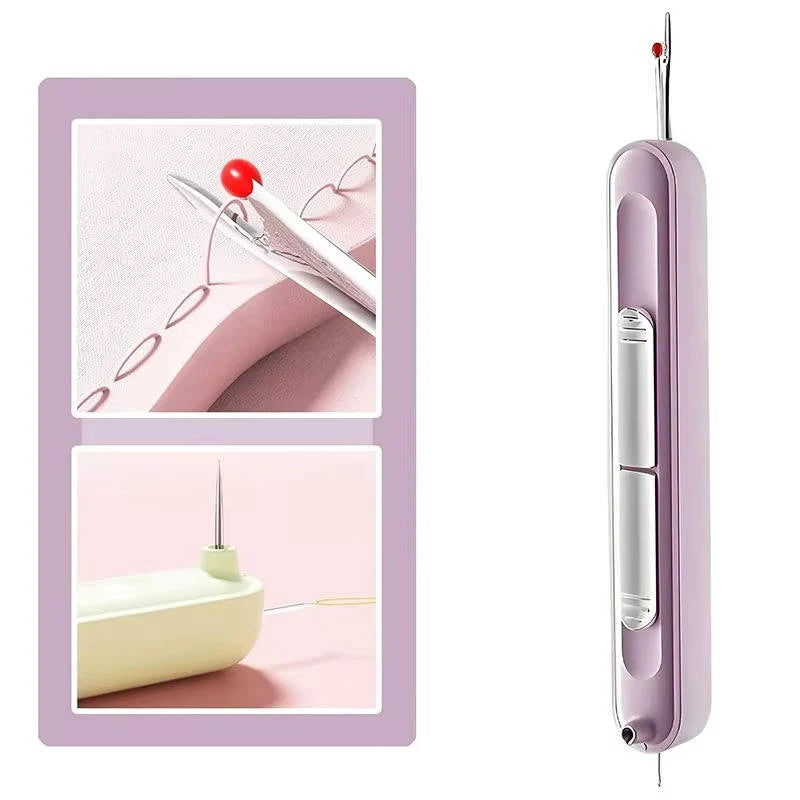 Needle Threader & Seam Ripper Dual-Ended Stainless Steel