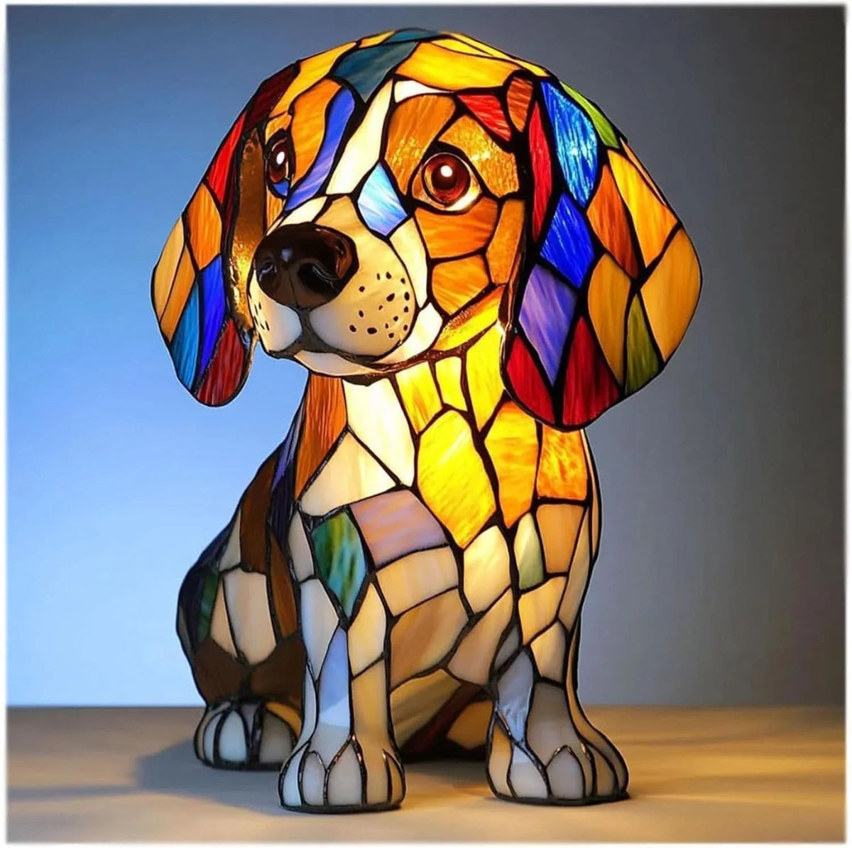 Night Light Dog-Shaped Warm LED USB-Powered With Switch