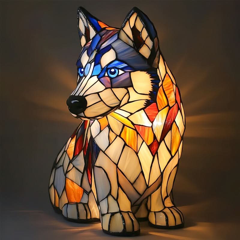 Night Light Dog-Shaped Warm LED USB-Powered With Switch